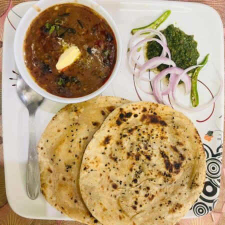 Stuff Parathas with Maa ki Daal